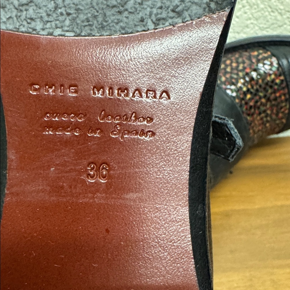 Like New Chie Mihara Double Monk Strap Low Heeled Shoes sz 38 fits 6.5-7 - Picture 5 of 6